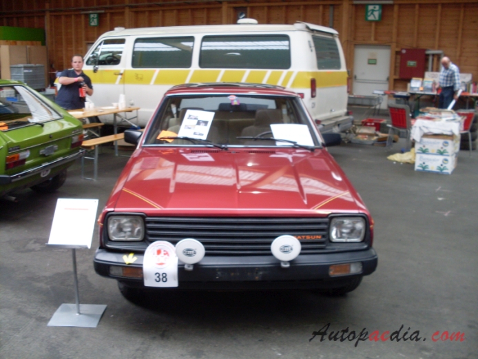 Nissan (Datsun) Cherry 3rd generation (Pulsar N10) 1978-1982 (1981 hatchback 3d), front view