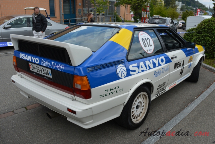 Audi Quattro 1980-1991 (1982 Quattro Rallye Gr. 4 replica), right rear ...